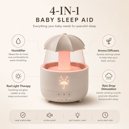 Hushby™ Aroma-Snooze Plus | 4-in-1 Baby Sleep Aid System
