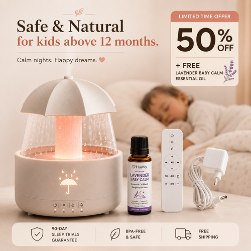 Hushby™ Aroma-Snooze Plus | 4-in-1 Baby Sleep Aid System